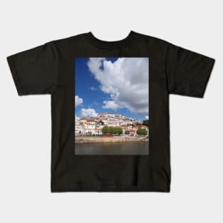 Old town, river, Mondego, Coimbra, Portugal, city Kids T-Shirt